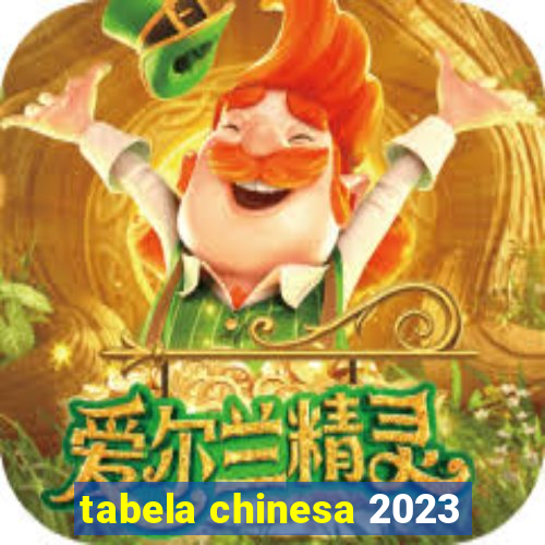 tabela chinesa 2023